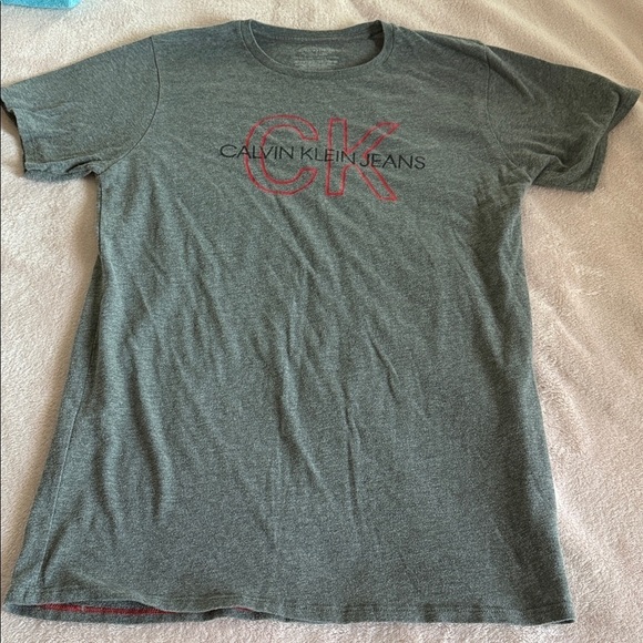 Calvin Klein Other - Calvin Klein Charcoal Tee with Red CK Logo